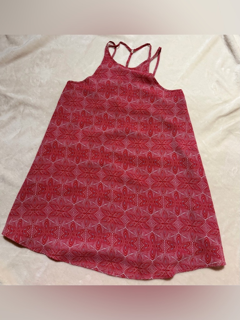 Forever 21 Girls' Red Geometric Print Strappy Sundress